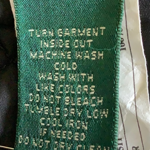 ❤️LAUREN RL, black quilted coat brown suede trim - Picture 6 of 7